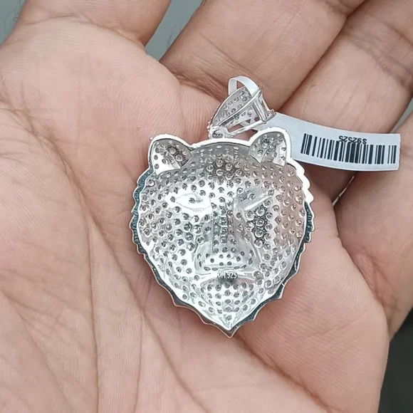 925 Sterling Silver Lion Pendant